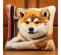 Kitquiver Cushion Making Kit Cani Da Compagnia Animali Kit Punto Croce Cuscino Anteriore Tapiz Spesso Kits Ricamo Fai Da Te Per Arredamento Casa 17x17In