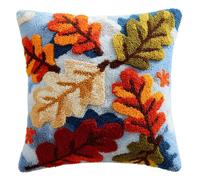 Kitquiver Kit Gancio Di Tappeto Diy Appeto Per Uncinetto,Eiacula Se Ne Va Kit Di Federe Per Cuscino Con E Gancio Fai Da Te,Kit Per Ricamo A Punto Croce,Latch Hook 43X43Cm