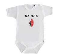 Kitry Body Bimbo Bimba Neonato Bebè Io Tifo Bari Sport Calcio Calcetto Pigiama Tempo Libero Relax Felpe Squadra Tifoso Barese Ultras Cuore Passione Focaccia
