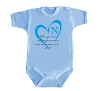 Kitry Body Bimbo Bimba Neonato Bebè Un Giorno All'Improvviso Mi Innamorai di Te Cuore Napoli Sport Calcio Pigiama Squadra Tifoso Napoletano Passione Partita