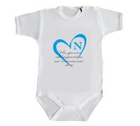 Kitry Body Bimbo Bimba Neonato Bebè Un Giorno All'Improvviso Mi Innamorai di Te Cuore Napoli Sport Calcio Pigiama Squadra Tifoso Napoletano Passione Partita