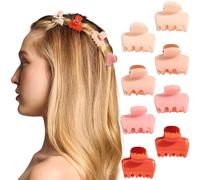 Kitsch Accessori per capelli da donna, piccoli fermagli per capelli per ragazze, presa comoda, rimangono in posizione senza tirare o impigliarsi, plastica riciclata, ideali per acconciature quotidiane