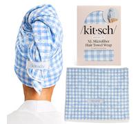 Kitsch Asciugamano per capelli XL in microfibra da donna, ultra assorbente, asciugamano da bagno per capelli bagnati, ricci, lunghi/corti, fascia per capelli anti-crespo, ottimo regalo per donne