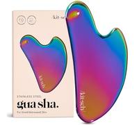 Kitsch Attrezzi per il viso Gua Sha in acciaio inossidabile, massaggiatore per drenaggio linfatico per viso e mento, snellente mascella, riduttore del doppio mento, strumento Gua Sha per la tensione