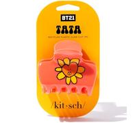 Kitsch BT21 - Mollette per capelli da donna, in plastica riciclata, misura media, per capelli sottili e spessi, regalo ideale per donne, Tata, 1 pezzo