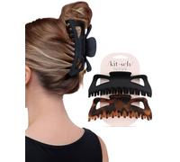 Kitsch Clip per capelli in plastica riciclata Jumbo Classic Clip per capelli, accessori, set da 2 pezzi