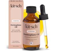 Kitsch Dermaplane - Olio per il viso con jojoba e olio di argan, formula idratante per il viso per Dermaplaning, Gua Sha e rasoio - Olio da barba senza irritazioni per una pelle morbida e radiosa