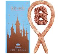 Kitsch Disney x Satin - Set arricciacapelli senza calore, bigodini per capelli senza calore, bigodini senza calore e bigodini a caldo, per dormire, senza calore, per feste da principessa