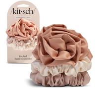 Kitsch Elastici per capelli da donna in raso con rosetta, più morbidi degli elastici per capelli, non danneggiano per un sonno senza effetto crespo, perfetti per il giorno o la notte, regalo ideale