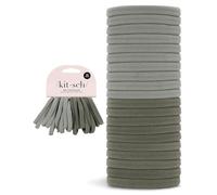 Kitsch Elastici per capelli in nylon per ragazze e donne, non si impigliano, senza dolore, nessun danno, ideali per code di cavallo, acconciature e trecce, 20 pezzi, eucalipto