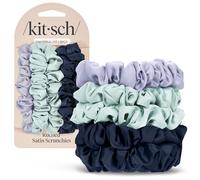Kitsch Elastici per capelli in raso da donna, senza pieghe, elastici per tutti i tipi di capelli e consistenze, perfetti per il giorno o la notte, bouquet da giardino, regalo ideale per donne, 5 pezzi