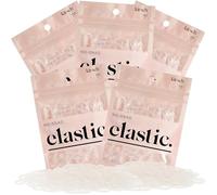 Kitsch Elastici per capelli senza danni, per bambini, adolescenti e donne, 500 elastici in gomma per acconciature, elastici senza strappo, accessori quotidiani (trasparenti)