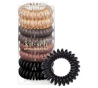 Kitsch - Fascette per capelli, a spirale, per capelli, per telefono, 8 pezzi (brunette)