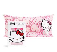 Kitsch Federa in raso Hello Kitty con cerniera per capelli, più morbida delle federe in seta, per cuscino rinfrescante, lavabile in lavatrice senza pieghe, federe in raso king size 48,3 x 91,4 cm