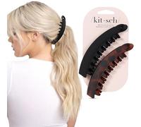 Kitsch Fermagli Banana per Capelli 2 pz - Nero e Tartaruga