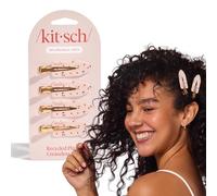 Kitsch Fermagli per capelli da donna senza pieghe, non si piegano e non si piegano, per styling, frangia, applicazione di trucco, lavaggio del viso, acrilico riciclato, stampa ciliegia, regalo ideale