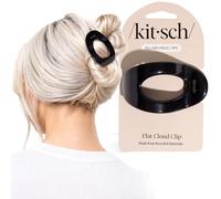 Kitsch Fermagli piatti medi da donna, eleganti fermagli per capelli piatti, tenuta forte per capelli spessi e fini, antiscivolo per un uso sicuro e confortevole tutto il giorno, nero