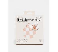 Kitsch - Flexi - Cuffia da doccia foderata in raso color terracotta a quadri-Nessun colore No Size