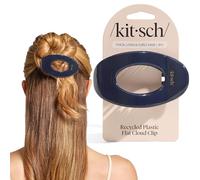 Kitsch Grandi fermagli piatti da donna, eleganti fermagli per capelli piatti da donna, presa forte per capelli spessi e fini, antiscivolo per un uso sicuro e confortevole tutto il giorno, orchidea blu