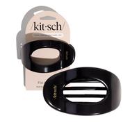 Kitsch Grandi fermagli piatti da donna, eleganti fermagli per capelli piatti da donna, tenuta forte per capelli spessi e fini, antiscivolo per un uso sicuro e confortevole tutto il giorno, nero