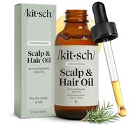 Kitsch Olio di rosmarino per capelli e cuoio capelluto - Olio per cuoio capelluto prima dello shampoo con biotina per un cuoio capelluto e capelli sani ed equilibrati | Siero per la crescita dei