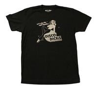 Kitsch On The Rocks Disco Dick's Maglietta Nera Da Uomo