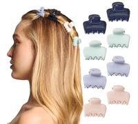 Kitsch Piccoli fermagli per capelli per donne e ragazze - Mini clip per capelli - accessori per capelli - styling quotidiano, riciclato, bouquet da giardino | regalo ideale per donne - set da 8 pezzi