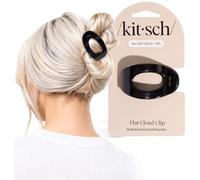 Kitsch Piccoli fermagli piatti da donna, eleganti fermagli per capelli piatti, tenuta forte per capelli spessi e fini, antiscivolo per un uso sicuro e confortevole tutto il giorno, nero