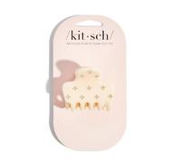 Kitsch Plastica riciclata strass medio gonfio artiglio clip 1pc- avorio
