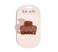 Kitsch Plastica riciclata strass medio gonfio artiglio clip 1pc- cammello