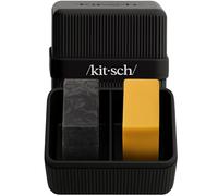 Kitsch Portasapone da viaggio a 2 scomparti - Portasapone da bar e organizer, custodia da viaggio per bar - approvata TSA - leggero, resistente, a prova di perdite, in plastica riciclata - nero