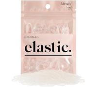 Kitsch Pro No Snag - Mini elastici gommosi per capelli, trecce, code di cavallo, fascette per capelli per bambini, 100 pezzi in una confezione (100 pezzi (1 confezione), trasparente)