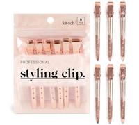 Kitsch Pro Styling Clip per capelli 6 pezzi, oro rosa - oro rosa - 6 pezzi