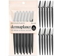 Kitsch Rasoio Dermaplaning Viso Donna 12 pz - Nero