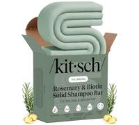 Kitsch Rosmarino & Biotin Shampoo Bar - per la crescita dei capelli, rafforzamento, ispessimento e shampoo volumetico per donne e uomini, privo di parabeni, solfati e siliconi, prodotto negli Stati