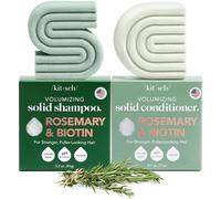 Kitsch Set di rosmarino e biotina per diluire i capelli - 2 barre volumizzanti e balsamo per la crescita e l'ispessimento dei capelli, senza parabeni