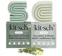 Kitsch Set di shampoo e balsamo con rosmarino e biotina per la crescita dei capelli, rinforzante, addensante e volumizzante, senza parabeni, solfati e siliconi, 2 pz