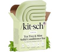 Kitsch Tea Tree & Mint Balsamo per donne e uomini, 77 g, balsamo solido schiarente anti forfora, sicuro per il colore dei capelli, cura dei capelli per tutti i tipi di capelli, biologico, vegano