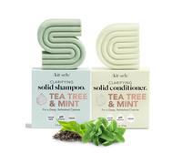 Kitsch Tea Tree & Mint Shampoo and Conditioner Bar set Hair Color Safe Zero Waste Vegan Friendly Made In Us per tutti i tipi di capelli Paraben Free