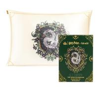 Kitsch x Harry Potter, Federa in raso con cerniera, morbida, per proteggere capelli e pelle, queen size, copricuscino liscio, lavabile in lavatrice, senza grinze, dimensioni standard (champagne con