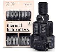 Rulli Termici Ceramici Kitsch - Rulli Autoadesivi per Look Blowout, Capelli Lunghi, Corti e Medi, Riccioli Voluminosi, Nucleo Ceramico, Facili da Usare, Adatti a Tutte le Lunghezze, Set da 8 Pezzi