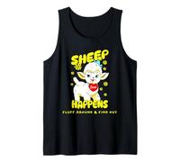 Kitschy Sheep Happens Fluff Around & Scopri gli amanti degli animali Canotta