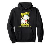 Kitschy Sheep Happens Fluff Around & Scopri gli amanti degli animali Felpa con Cappuccio
