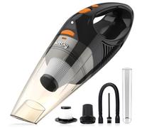 kitsky Handheld Cordless Vacuum Cleaner - Lightweight Car Vacuum Cleaner - with 12000pa Powerful Suction, Long Battery Life, Led Lights, Waterproof Hepa Filter - for Car, Stair, Sofa, Corner Cleaning