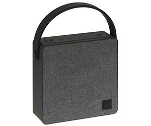 KitSound Flair - Altoparlante portatile wireless universale ricaricabile con Bluetooth e cavo AUX da 3,5 mm, colore: Grigio