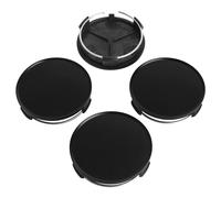 KitsPro 2.9Inch 75MM Wheel Center Caps, Pack of 4 (Matte Black, Outer 75MM, Inne