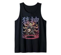 Kitsune Banjo Spirit in Flames, Yokai Fox giapponese Canotta