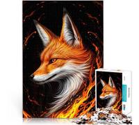 Kitsune fantasy volpe rossa puzzle 1000 pezzi per adulti Aiuta il cervello ad allenare i giocattoli che creano dipendenza per coltivare la pazienza Decorazione della casa 38x26cm