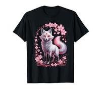 Kitsune Fox, Arte Giapponese, Anime & Kawaii, Fiore Maglietta