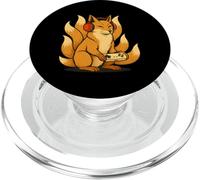Kitsune Gamer Giapponese Vintage Anime Giappone Ukiyo-e Retro PopSockets PopGrip per MagSafe